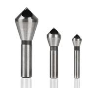 Ruaizel Countersink Drill Bit Set Deburring Chamfer Drill Bits, 4Pcs Cobalt Coated Countersink Drill Bit, Countersink Bits for Metal, Stainless Steel, Copper, Wood