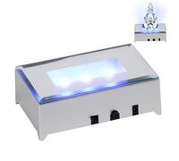 Ruaizel LED Light Base, 6 Colors Multicolor Led Light Stand, Crystal Light Base for 3D Crystal Glass Acrylic Art