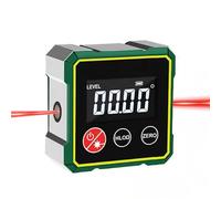 Ruaizel Magnetic Digital Angle Finder, Rechargeable Digital Level with Laser, Digital Spirit Level for Construction, Woodworking, Table Saw