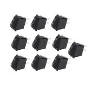 RUAJOGYNVM 10pcs 2D2P-BLACK NO LIGHT KCD3 34x17.5mm Rocker Switch ON-OFF 2Pin 2Position,15A 250VAC/20A 125VAC