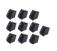 RUAJOGYNVM 10pcs 2D2P-BLUE_NO LIGHT KCD3 34x17.5mm Rocker Switch ON-OFF 2Pin 2Position,15A 250VAC/20A 125VAC