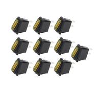 RUAJOGYNVM 10pcs 2D2P-rellow_NO LIGHT KCD3 34x17.5mm Rocker Switch ON-OFF 2Pin 2Position,15A 250VAC/20A 125VAC