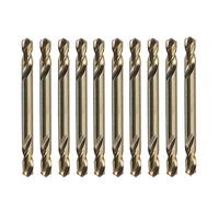 RUAJOGYNVM 10PCS 3mm-5.5mm M35 Cobalt Double Ends Drill Bits HSS-CO Twist Drill Bit for Stainless Steel (Size : 4mm 10pcs) RUAJOGYNVM