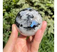 RUAJOGYNVM 1pc 5-6cm Rainbow Moonstone Ball Ornament Sphere Shape Home Decor Christmas Decor Party Decor