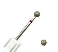 RUAJOGYNVM 5.0mm Ball Nail Drill Bits Fine Diamond Cuticle Burr Mills Manicure Drill Nails 1Pcs(D050D-F) RUAJOGYNVM