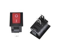 RUAJOGYNVM 5pcs Rocker Switch red KCD1 3A 250VAC/6A 125VAC 10 * 15mm 2PIN 2 Position ON/OFF RUAJOGYNVM