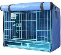 RuanHongYi Funda para Jaula de Perro,Cubierta de la Jaula del Perro,Funda Impermeable para jaulas para Perros (S,Blue) (XL)