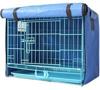 RuanHongYi Funda para Jaula de Perro,Cubierta de la Jaula del Perro,Funda Impermeable para jaulas para Perros (S,Blue) (M)