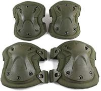 RuanHongYi Tactical Sport Protective Gear Set,Military Elbow Knee Protector Elbow and Knee Pads,Shooting Protective Camouflage Knee Pads (Army Green)