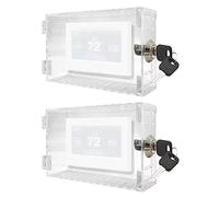 RUANI 1 Set Universal Thermostat Lock Box with Key Thermostat Guard Fits Thermostats Clear Thermostat Lock Box