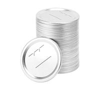 RUANI 100Pcs 70mm Regular Mouth Canning Lids for Ball - Split-Type Metal Jar Lids