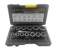 RUANI Nut & Bolt Extractor Set Socket Screw Nut Extractor Remover Socket Tool Automotive Supplies