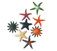 Ruarby 8PCs Star Fish Diving Training Toy for Children Beach Play | Marine Animal Water Bath Toy for Children Adult Swimming Pool Beach Activity, Sea Animal Figurine