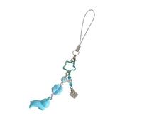 Ruarby Cartoon Lucky Four Leaf Clovers Phone Charm Youth Trendy Phone Decors Charm Acrylic Keychain Accessory for Gatherings