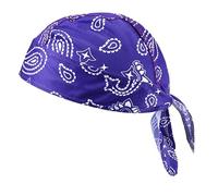 Ruarby Cool Pirate Hat For Women Men Fashion Adjustable Slouch Hat Turban Hairband Breathable Hiphop Headwear Breathable Turban For Outdoor Activity