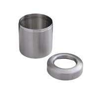 Ruarby Desktop Small Bin Stainless Steel Waste Bin Tabletop Recycling Trash Can Metal Countertop Trash Bin1.5L For Office Car Small Container