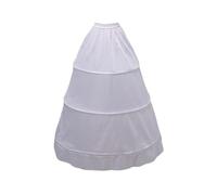Ruarby Elegant Crinoline Underskirt White Petticoat Skirt For Bridal Gowns Wear Farthingale Underskirt Slip Fishbone Skirt For Women Under Dress
