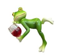 Ruarby Elegant Frogs Pots Decoration Adds A Touch Of Natures To Any Setting Sturdy And Easy To Maintain Resin Ornament Weather Resistant Hanging Decors