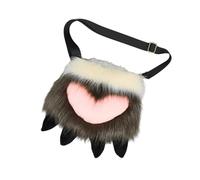 Ruarby Halloween Bag Plush Dragon Claw Shoulder Bag Crossbody Bag School Book Bag Halloween Handbag Costume Accessory For Girl Handbag