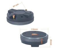 Ruarby Horn Speakers Driver Unit Voice Coil Diaphragm Diameter Speakers Tweeter Driver Head Horn Driver Assembly