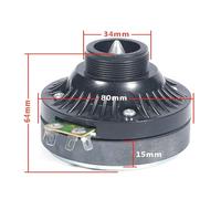 Ruarby Horn Speakers Driver Unit Voice Coil Diaphragm Diameter Speakers Tweeter Driver Head Horn Driver Assembly