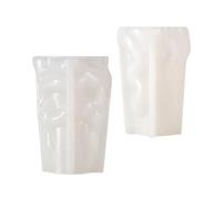 Ruarby Irregulars Geometric Shape Silicone Molds Cylindrical Plasters Ornament Casting Wavy Cylindrical Silicone Plasters Casting