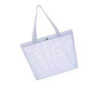 Ruarby Large Capacity Folding Mesh Beach Bag Single Shoulder Handheld Travel Wash Bag Travel Organizers Storage Pouches Endurin