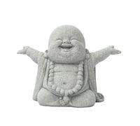 Ruarby Novelty Buddhist Monk Sandstone Sculpture Modern Sculpture Desk Sandstone Desktop Ornament Statue Figurine Miniatures Home Decorations for Living Room for Modern for Shelves