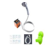 Ruarby Portable Camping Shower Outdoor Handheld Electric Rechargeable Pumps For Hiking Travel Beach Portable Shower