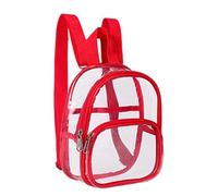 Ruarby PVC Backpack For Women Man Girl Student School Clear Stadium Approve See Through Clear Pvc See Through School For Sports Work