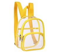 Ruarby PVC Backpack For Women Man Girl Student School Clear Stadium Approve See Through Clear Pvc See Through School For Sports Work