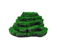 Ruarby Realistic Terraced Mountain Decoration Reptiles Simulation Artificial Plant Suitable For Various Setting Durability Waterproofed Aquariums Decoration