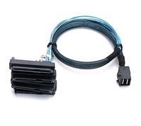 Ruarby SFF-8643 Internal To 29pin SFF-8482 Connectors With 15Pin Power Port Cable Hard Disk Server Data Transmission Cable Hard Drive Connection