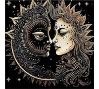 Ruarby Square Flannelette Tarot Cloth Board Game Pad Astrological Oracles Pad Table Cover Card Mat Divinations Tablecloth Board Game Table For Divinations Tarot Card