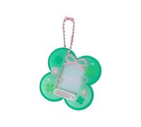 Ruarby Sturdy Scratch Resistant Clovers Themed Photo Card Holder Hanging Ornament with 1 Inch Frame for Travel and Daily Use