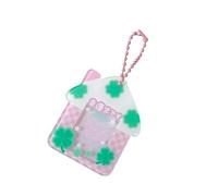 Ruarby Sturdy Scratch Resistant Clovers Themed Photo Card Holder Hanging Ornament with 1 Inch Frame for Travel and Daily Use