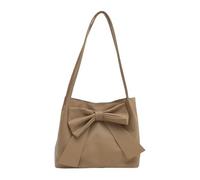 Ruarby Stylish Bowknot Decorated Shoulder Bag Casual Handbag Large Capacity Top Handle Bags For Travel And Work Trendy Shoulder Bag