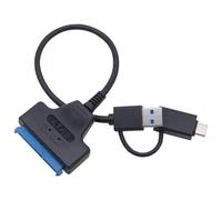 Ruarby USB A+C to Disk 2.5iLaptop Hard Disk Adapter Quick Data Transfer Up to 450M/s TRIM Command Hard Drive Adapter