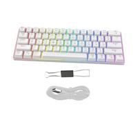 Ruarby V900 61Keys Mechanical Keyboard With Color Backlight Hot Swappable Switches Keycaps For Gamers And Professional Gaming Keyboard