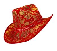 Ruarby Western Christmas Party Hat For Holiday Celebrate Festival Costume Santa Costume Hat Cosplay Party Accessories