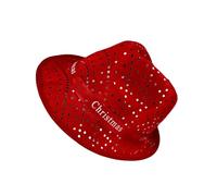 Ruarby Western Christmas Party Jazzy Hat For Holiday Celebrating Festival Costume Santa Hat Cosplay Party Accessories Headwear