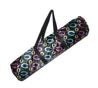 Ruarby Wide Shoulder Strap Yoga Mat Bag Yoga Mat Backpack Sports Fitness Carrying Bag Hand with Zippers Sleeve with Zippers
