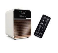 Ruark R1S DAB DAB+ FM Internet Bluetooth WiFi Smart Radio with Remote Bundle - Cream