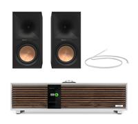 Ruark R410 Integrated Music System Soft Grey with Klipsch R-60M Bookshelf Speakers Pair HiFi Package
