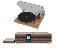 Ruark R410 Music System with R-CD100 CD Player & Pro-Ject T1 EVO Phono Turntable - Walnut