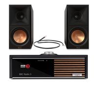 Ruark R610 Music Console Charcoal with Klipsch RP-600M II Bookshelf Speakers Ebony Pair HiFi Package