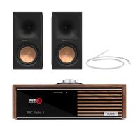 Ruark R610 Music Console Fused Walnut with Klipsch R-60M Bookshelf Speakers Pair HiFi Package