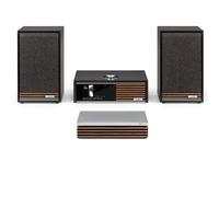 Ruark R610 Music Console & Sabre-R Bookshelf Speakers Pair Charcoal with R-CD100 CD Player