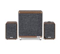 Ruark RS1 Subwoofer with MR1 MK3 Active Bluetooth Speakers Pair Rich Walnut