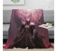 RUASVENNS Hell Lord Bedding Throw Blanket 3D Printed Demon Lightweight Fluffy Soft Cozy Gifts Plush for Bed And Couch for Boys Girls All Season Couch Sofa 70x80inch(180x200cm)